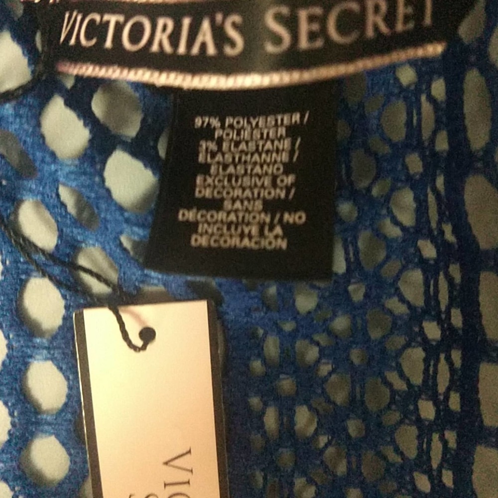 Victoria Secret Crochet Knit Crop Swim Cover Up - Picture 12 of 12
